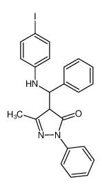 76086-78-7 1-phenyl-3-methyl-4-<(4-iodophenylamino)phenyl>methyl-5-pyrazolone