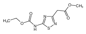 methyl 2-[5-(ethoxycarbonylamino)-1,2,4-thiadiazol-3-yl]acetate 150215-07-9