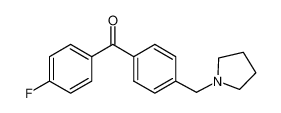 (4-fluorophenyl)-[4-(pyrrolidin-1-ylmethyl)phenyl]methanone 898776-38-0