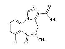 7-chloro-5,6-dihydro-5-methyl-6-oxo-4H-imidazo[1,5-a][1,4]benzodiazepine-3-carboxamide 99622-53-4