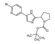 tert-butyl (2S)-2-[5-(6--bromopyridin-3-yl)-1H-imidazol-2-yl]pyrrolidine-1-carboxylate 1007882-72-5