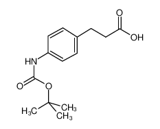 3-(N-叔丁氧羰基-4-氨基苯基)丙酸