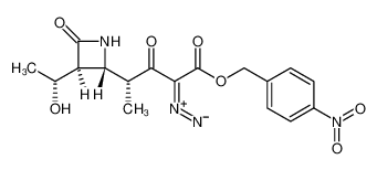 2-Azetidinebutanoic acid, α-diazo-3-[(1R)-1-hydroxyethyl]-γ-methyl-β,4-dioxo-, (4-nitrophenyl)methyl ester, (γR,2R,3S)- 90822-24-5