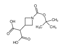 2-[1-[(2-methylpropan-2-yl)oxycarbonyl]azetidin-3-yl]propanedioic acid 183062-97-7