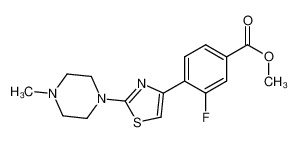 Methyl 3-fluoro-4-[2-(4-methylpiperazin-1-yl)-thiazol-4-yl]benzoate 1094358-13-0