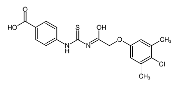 4-[[2-(4-chloro-3,5-dimethylphenoxy)acetyl]carbamothioylamino]benzoic acid 533919-45-8