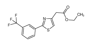 ethyl 2-[2-[3-(trifluoromethyl)phenyl]-1,3-thiazol-4-yl]acetate 78743-00-7