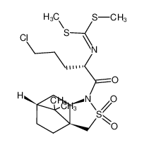 161264-04-6 spectrum, (2R)-N-((2S)-2-((bis(methylthio)methylidene)amino)-5-chloropentan-1-oyl)bornane-10.2-sultam