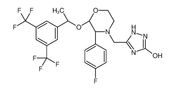 5-[[(2R,3R)-2-[(1R)-1-[3,5-二(三氟甲基)苯基]乙氧基]-3-(4-氟苯基)-4-吗啉基]甲基]-1,2-二氢-3H-1,2,4-三唑-3-酮