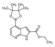 乙基4-(4,4,5,5-四甲基-1,3,2-二氧杂环戊硼烷-2-基)-1H-吡咯并[2,3-b]吡啶-2-羧酸酯