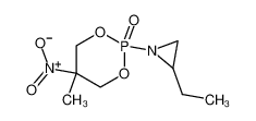 2-(2-ethylaziridin-1-yl)-5-methyl-5-nitro-1,3,2λ<sup>5</sup>-dioxaphosphinane 2-oxide 20926-58-3