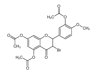 102548-67-4 5,7-diacetoxy-2-(3-acetoxy-4-methoxy-phenyl)-3-bromo-chroman-4-one