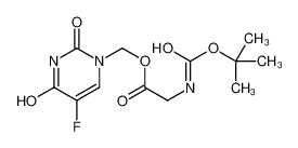 (5-fluoro-2,4-dioxopyrimidin-1-yl)methyl 2-[(2-methylpropan-2-yl)oxycarbonylamino]acetate 149439-92-9