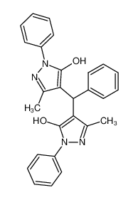 57303-46-5 4-((5-hydroxy-3-methyl-1-phenyl-1H-pyrazol-4-yl)(4-methoxyphenyl)methyl)-3-methyl-1-phenyl-1H-pyrazol-5-ol