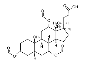 3α,7α,12α-triformyloxy-5β-cholan-24-oic acid 2097-89-4