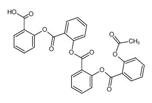 2-{2-[2-(2-acetoxy-benzoyloxy)-benzoyloxy]-benzoyloxy}-benzoic acid 85539-30-6