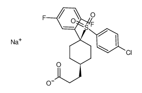 656810-87-6 structure, C21H20ClF2NaO4S