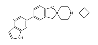 1'-cyclobutyl-5-(1H-pyrrolo[3,2-b]pyridin-6-yl)-3H-spiro[benzofuran-2,4'-piperidine] 1258430-32-8