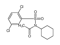 N-cyclohexyl-N-(2,5-dichlorophenyl)sulfonylacetamide 88522-27-4