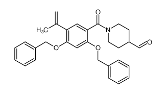 1351815-41-2 1-{[2,4-bis(benzyloxy)-5-(prop-1-en-2-yl)phenyl]carbonyl}piperidine-4-carbaldehyde