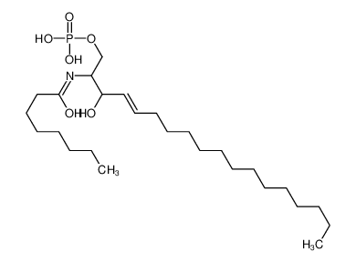 (4E)-3-Hydroxy-2-(octanoylamino)-4-octadecen-1-yl dihydrogen phos phate 887353-95-9