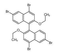 4,6-dibromo-1-(4,6-dibromo-2-ethoxynaphthalen-1-yl)-2-ethoxynaphthalene 1073193-83-5