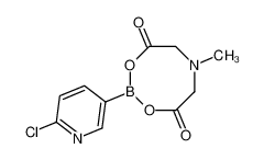 2-(6-chloropyridin-3-yl)-6-methyl-1,3,6,2-dioxazaborocane-4,8-dione 1257642-71-9