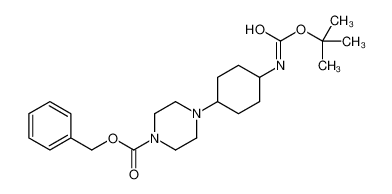 benzyl 4-[4-[(2-methylpropan-2-yl)oxycarbonylamino]cyclohexyl]piperazine-1-carboxylate 1248730-88-2