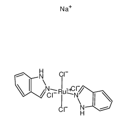 197723-00-5 structure, C14H14Cl4N4NaRu