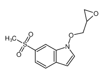 6-methylsulfonyl-1-(oxiran-2-ylmethoxy)indole 849924-91-0