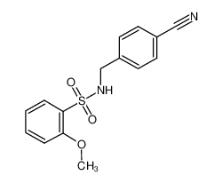 N-[(4-cyanophenyl)methyl]-2-methoxybenzenesulfonamide 864685-52-9