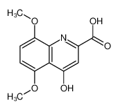 4-hydroxy-5,8-dimethoxy-quinoline-2-carboxylic acid 5428-14-8