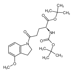 314760-11-7 spectrum, 1-{4S-[(4-tert-butoxycarbonyl)-4-(tert-butylcarbonylamino)]butanoyl}-4-methoxyindoline