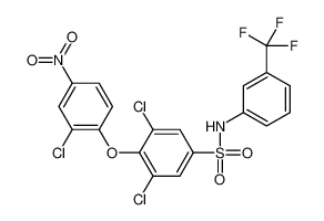 3,5-dichloro-4-(2-chloro-4-nitrophenoxy)-N-[3-(trifluoromethyl)phenyl]benzenesulfonamide 210411-51-1