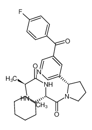 (4-氟苯基)[5-[(2S)-1-[N-甲基-L-丙氨酰-(2S)-2-环己基甘氨酰]-2-吡咯烷基]-3-吡啶基]甲酮