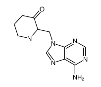 2-[(6-aminopurin-9-yl)methyl]-1-azabicyclo[2.2.2]octan-3-one 586390-56-9