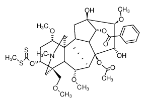 139617-07-5 spectrum, 3-O-(S-methyl)thiocarbonylmesaconitine