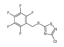 3-chloro-5-[(2,3,4,5,6-pentafluorophenyl)methylsulfanyl]-1,2,4-thiadiazole 36955-45-0