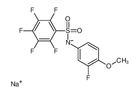 195533-98-3 structure, C13H6F6NNaO3S