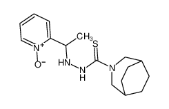87587-18-6 N'-[1-(1-oxidopyridin-1-ium-2-yl)ethyl]-3-azabicyclo[3.2.2]nonane-3-carbothiohydrazide