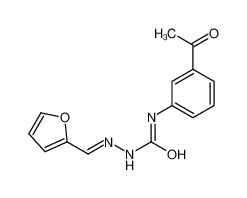 1-(3-acetylphenyl)-3-[(E)-furan-2-ylmethylideneamino]urea 126268-15-3