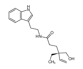 195246-24-3 (S)-N-(2-(1H-indol-3-yl)ethyl)-4-ethyl-4-(hydroxymethyl)hex-5-enamide