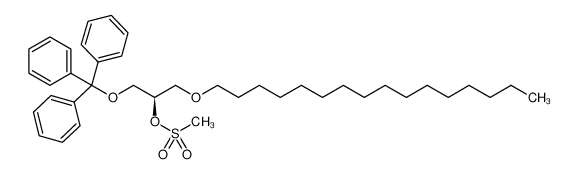 (R)-3-(1-hexadecyloxy)-1-(trityloxy)propan-2-yl methanesulfonate 92445-93-7