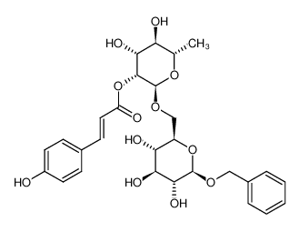 1420652-32-9 benzyl-2-O-trans-p-coumaroyl-α-L-rhamnopyranosyl-(1→6)-D-glucopyranoside