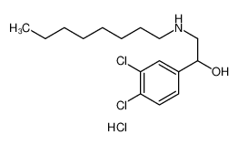 1-(3,4-dichlorophenyl)-2-(octylamino)ethanol,hydrochloride