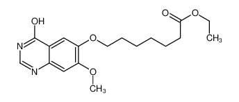 7-(7-甲氧基-4-氧代-3,4-二氢喹唑啉-6-基氧基)庚酸乙酯