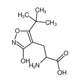 3-[3-Hydroxy-5-(2-methyl-2-propanyl)-1,2-oxazol-4-yl]alanine 83654-14-2