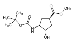 methyl (1R,3S,4R)-3-hydroxy-4-[(2-methylpropan-2-yl)oxycarbonylamino]cyclopentane-1-carboxylate 321744-17-6