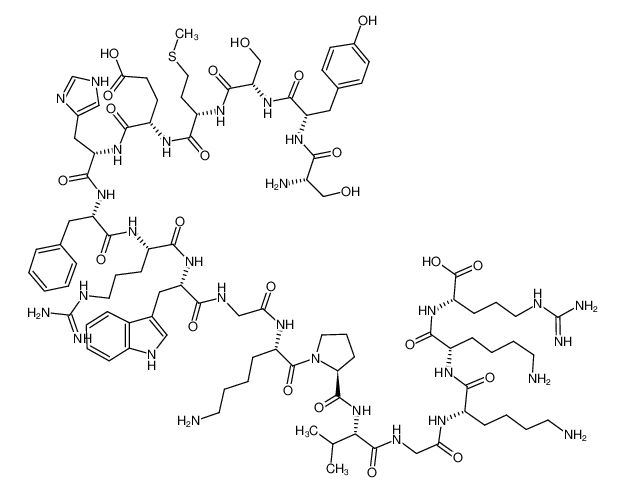 7266-47-9 structure, C95H145N29O23S