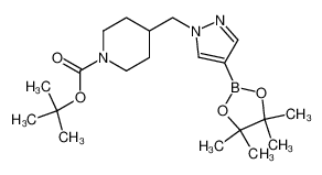 tert-butyl 4-((4-(4,4,5,5-tetramethyl-1,3,2-dioxaborolan-2-yl)-1H-pyrazol-1-yl)methyl)piperidine-1-carboxylate